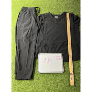 Scrubstar Black Scrub Set - Petite Large